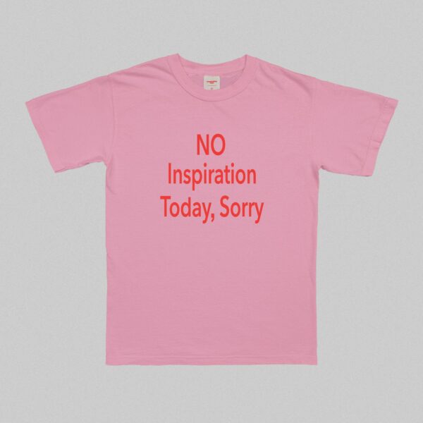 No Inspiration Today I'M Sorry T-Shirt