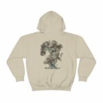 Vintage Koi Fish Hoodie Japanese Bonsai Shirt Distressed Hoodie Nature Hoodie Tree Hoodie Japanese Art Shirt Streetwear Hoodie