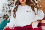 Merry Embroidered Sweatshirt, Merry Christmas Embroidered Shirt, Christmas Sweatshirt, Christmas Embroidered Sweatshirt, Merry Sweatshirt