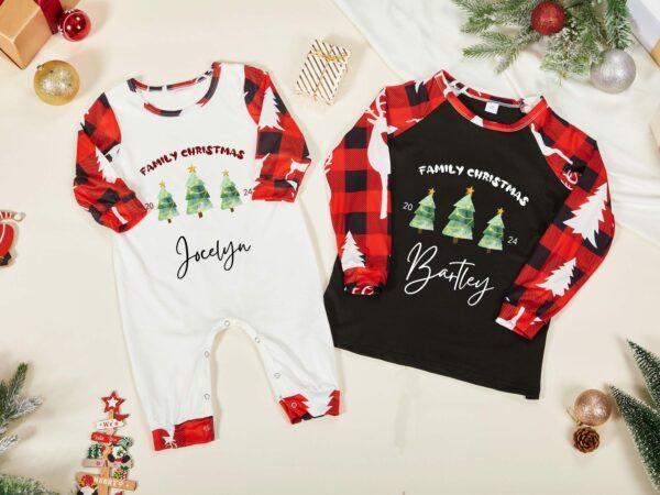 Personalized Christmas Pajamas,Christmas Pjs,Family Christmas Pajamas,Matching Christmas Pjs,Kids Christmas Pjs,Family Holiday Gifts #1