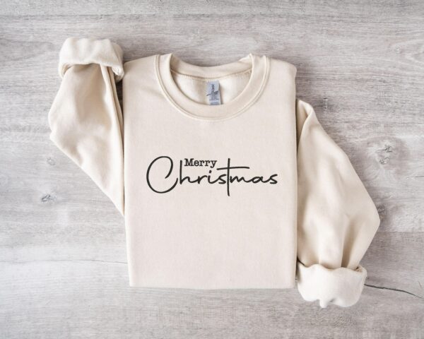 Merry Christmas Embroidery Sweatshirt, Merry Christmas Sweatshirt, Embroidery Christmas Sweatshirt, Merry Christmas Shirt, Merry Christmas