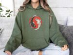 Yin Yang Koi Fish Hoodie Unisex Sweatshirt Nature Lover Gift Zen Koi Fish Japanese Art Yoga Lover Gift Cozy Vintage Japanese Aesthetic