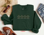 Embroidered Gingerbread Sweatshirt, Embroidered Christmas Shirt, Cute Christmas Shirt, Christmas Sweatshirt, Christmas Gingerbread Shirt