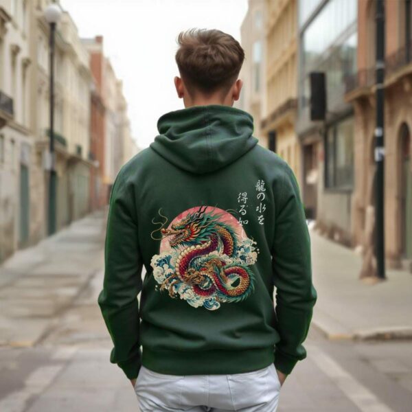 Japanese Dragon & Kanji Hoodie