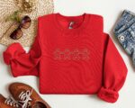 Embroidered Gingerbread Sweatshirt, Embroidered Christmas Shirt, Cute Christmas Shirt, Christmas Sweatshirt, Christmas Gingerbread Shirt