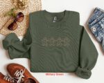 Embroidered Gingerbread Sweatshirt, Embroidered Christmas Shirt, Cute Christmas Shirt, Christmas Sweatshirt, Christmas Gingerbread Shirt