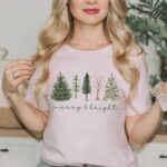 Merry And Bright Shirt, Christmas Shirt, Family Christmas Shirt, Christmas Shirts For Women, Merry Christmas T-Shirt