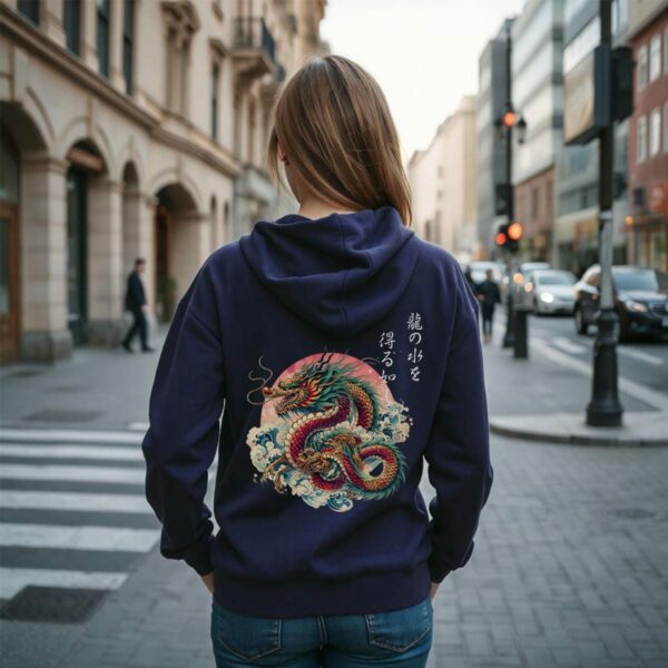 Japanese Dragon & Kanji Hoodie